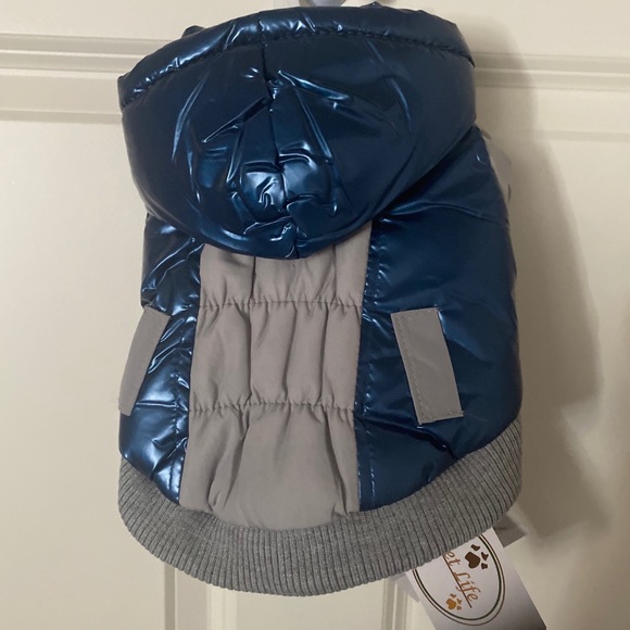 Pet Life Aspen Dog Ski Jacket Metallic Blue 3M XS - Picture 3 of 6